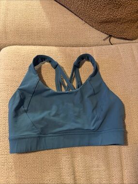 LuluLemon  Blue Strappy Sports Bra